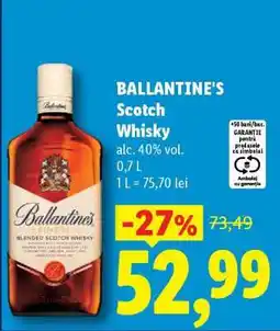 Lidl BALLANTINE‘S Scotch whisky Ofertă