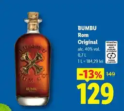 Lidl BUMBU Rom Original Ofertă