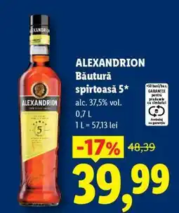 Lidl ALEXANDRION Băutură spirtoasă 5 Ofertă