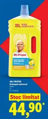Lidl MR. PROPER Detergent universal lemon Ofertă