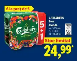 Lidl CARLSBERG Bere blondă Ofertă