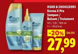 Lidl HEAD & SHOULDERS Derma X Pro Șampon / Balsam / Tratament Ofertă