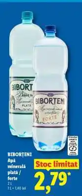 Lidl Biborțeni Apă Minerală Plată / Forte Ofertă