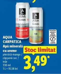 Lidl AQUA CARPATICA Apă minerală cu arome Ofertă
