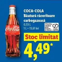 Lidl COCA-COLA Băutură răcoritoare carbogazoasă Ofertă