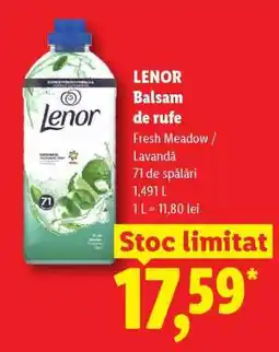 Lidl Lenor Balsam de rufe Ofertă
