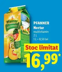 Lidl Pfanner Nectar Ofertă
