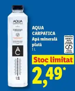 Lidl Aqua Carpatica Apă Minerală Plată Ofertă