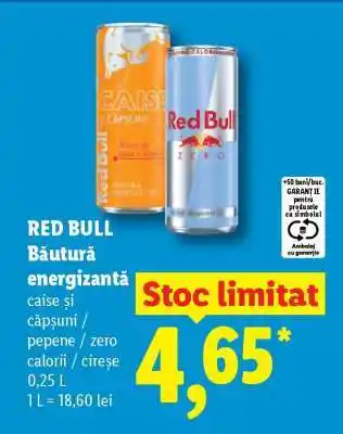 Lidl RED BULL Băutură energizantă Ofertă
