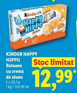 Lidl Kinder Happy Hippo Ofertă