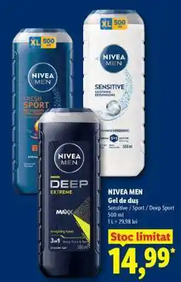 Lidl NIVEA MEN Gel de duş Ofertă