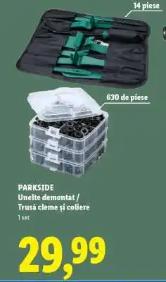 Lidl PARKSIDE Unelte demontat / Trusă cleme și coliere Ofertă
