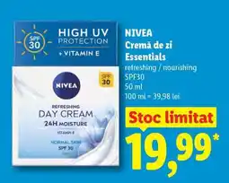 Lidl NIVEA Cremă de zi Essentials Ofertă