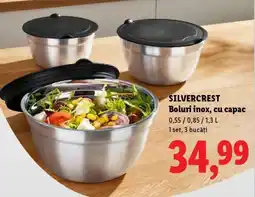 Lidl SILVERCREST Boluri inox cu capac Ofertă