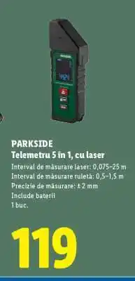 Lidl PARKSIDE Telemetru 5 în 1, cu laser Ofertă
