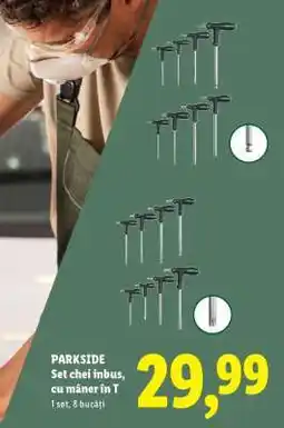 Lidl PARKSIDE Set chei inbus, cu mâner în T Ofertă