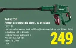 Lidl PARKSIDE Aparat de curățat tip pistol, cu presiune Ofertă