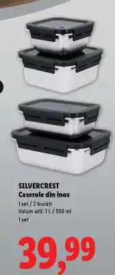 Lidl SILVERCREST Caserole din inox Ofertă