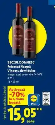 Lidl Beciul Domnesc Fetească Neagră Ofertă
