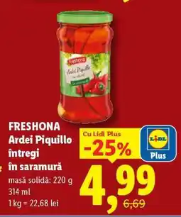 Lidl Freshona Ardei Piquillo întregi în saramură Ofertă