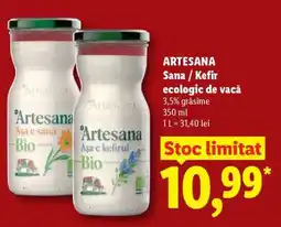 Lidl ARTESANA Sana / Kefir ecologic de vacă Ofertă