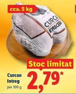 Lidl Curcan întreg Ofertă