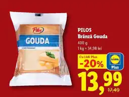 Lidl PILOS Brânză Gouda Ofertă