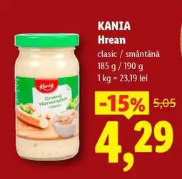 Lidl Kania Hrean Ofertă