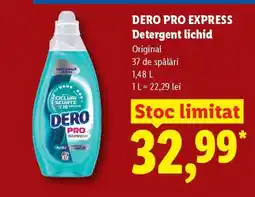 Lidl Dero Pro Express Detergent lichid Ofertă