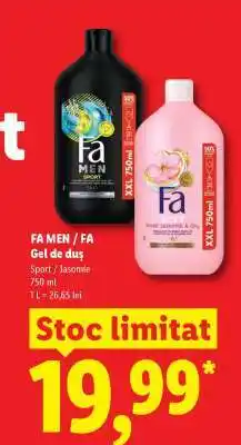 Lidl FA MEN / FA Gel de duș Ofertă