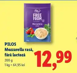 Lidl PILOS Mozzarella rasă, fără lactoză Ofertă