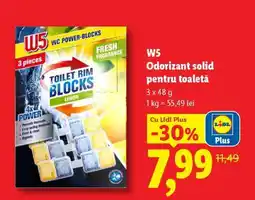 Lidl W5 Odorizant solid pentru toaletă Ofertă