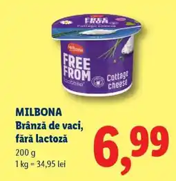 Lidl MILBONA Brânză de vaci, fără lactoză Ofertă