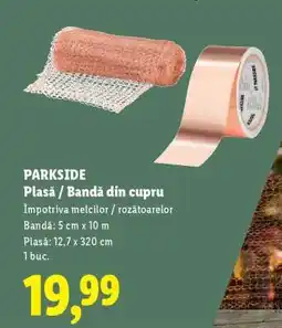 Lidl PARKSIDE Plasă / Bandă din cupru Ofertă