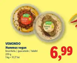 Lidl VEMONDO Hummus vegan Ofertă