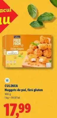 Lidl Culinea Nuggets de pui, fără gluten Ofertă