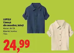 Lidl LUPILU Cămașă din muselină, băieți Ofertă
