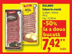 Lidl Dulano Salam în crustă Ofertă