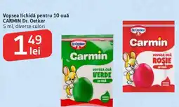 Supeco Vopsea lichidă pentru 10 ouǎ Carmin Dr. Oetker Ofertă
