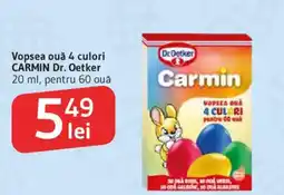 Supeco Vopsea ouǎ 4 culori Carmin Dr. Oetker Ofertă