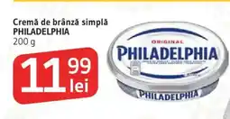 Supeco Cremă de brânză simplă PHILADELPHIA Ofertă