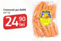 Supeco Crenvursti pui ALDIS Ofertă