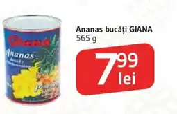 Supeco Ananas bucăți GIANA Ofertă