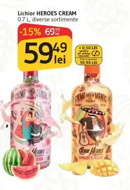 Supeco Lichior HEROES CREAM Ofertă