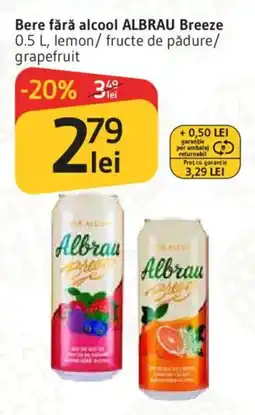 Supeco Bere fără alcool ALBRAU Breeze Ofertă