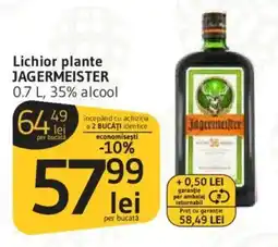 Supeco Lichior plante JAGERMEISTER Ofertă