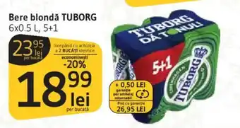 Supeco Bere blondǎ TUBORG Ofertă