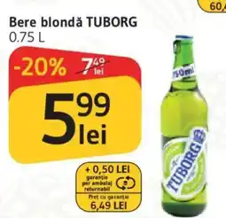 Supeco Bere blondǎ TUBORG Ofertă