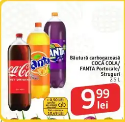 Supeco Băutură carbogazoasă COCA COLA/ FANTA Portocale/ Struguri Ofertă
