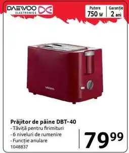 Selgros Prăjitor de pâine DBT-40 Ofertă